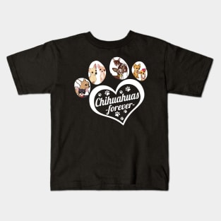 chihuhua forever dog lover Kids T-Shirt